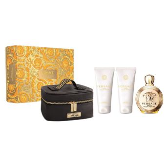 Versace Eros Pour Femme Woda Perfumowana 100ml & Shower Gel 100ml & Body Lotion 100ml & Komstyczka ZESTAW