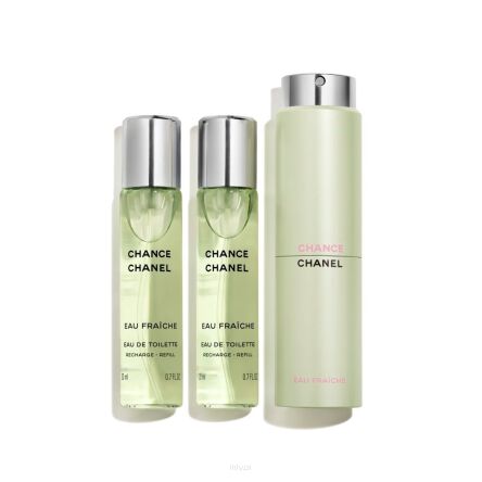 Chanel Chance Eau Fraiche Woda Toaletowa 3x20ml Wkłady z Etui
