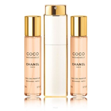 Chanel Coco Mademoiselle Woda Perfumowana 3x20ml Wkłady z Etui