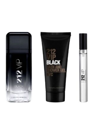 Carolina Herrera 212 VIP Black Woda Perfumowana 100ml & Shower Gel 100ml & Woda Perfumowana 10ml ZESTAW