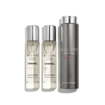 Chanel Allure Homme Sport Extreme Woda Perfumowana 3x20ml WKŁADY Z ETUI