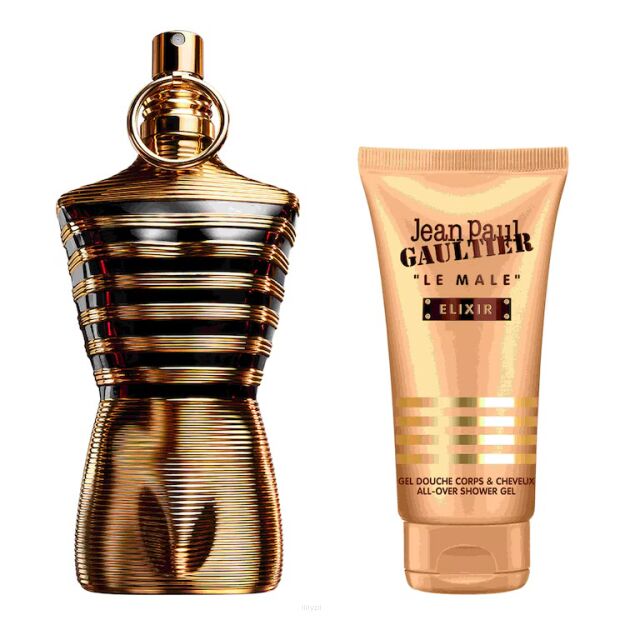 Jean Paul Gaultier Le Male Elixir PARFUM 125ml & Shower Gel 75ml ZESTAW