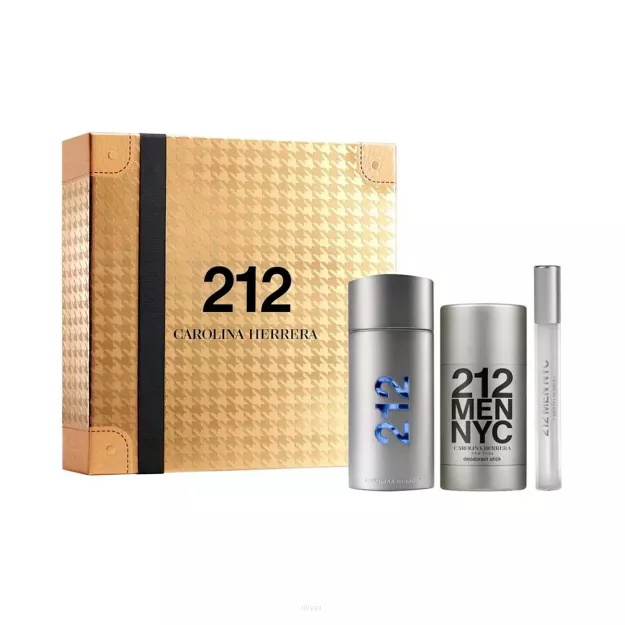 Carolina Herrera 212 NYC Woda Perfumowana 100ml & Deostick 75ml & Woda Perfumowana 10ml ZESTAW