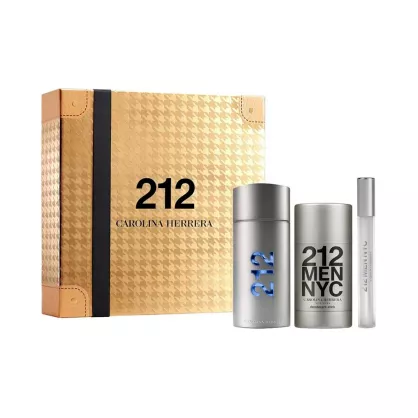 Carolina Herrera 212 NYC Woda Perfumowana 100ml & Deostick 75ml & Woda Perfumowana 10ml ZESTAW