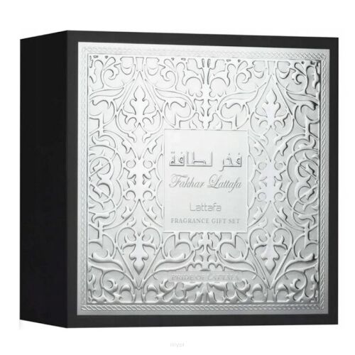 Lattafa Fakhar Men Woda Perfumowana 100ml & Woda Perfumowana 12ml & Shower Gel 100ml ZESTAW