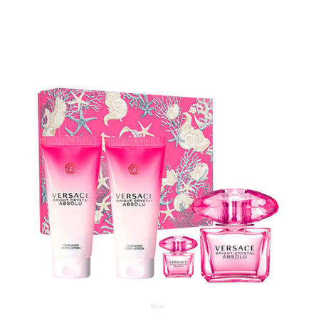 Versace Bright Crystal Absolu Woda Perfumowana 90ml & Shower Gel 100ml & Body Lotion 100ml & Edt 5ml ZESTAW