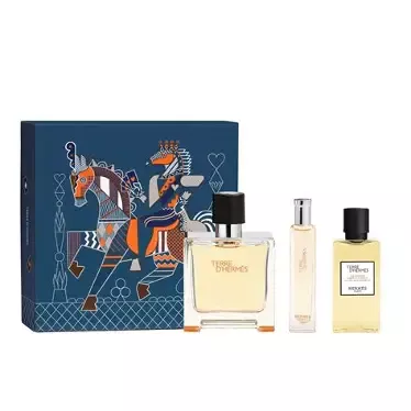 Hermes Terre D Hermes PARFUM 75ml & PARFUM 15ml & Shower Gel 40ml ZESTAW